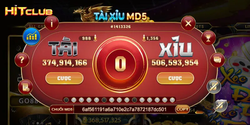 Cơ chế hoạt động tài xỉu MD5 Hitclub