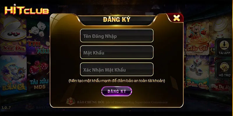 Quy trình đăng ký Hitclub với 3 bước cho tân binh