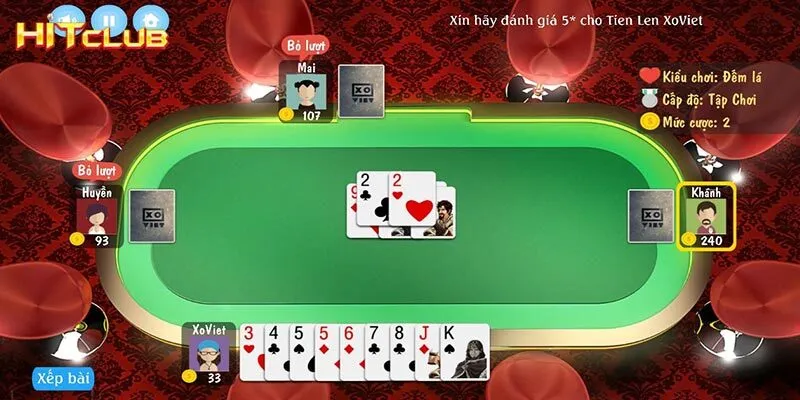 Những điều cần lưu ý khi chơi game Tiến lên Miền Nam
